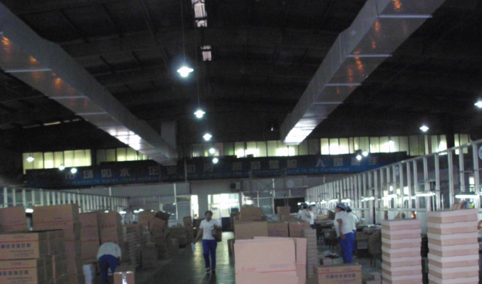 玻璃制品包裝車間降溫系統